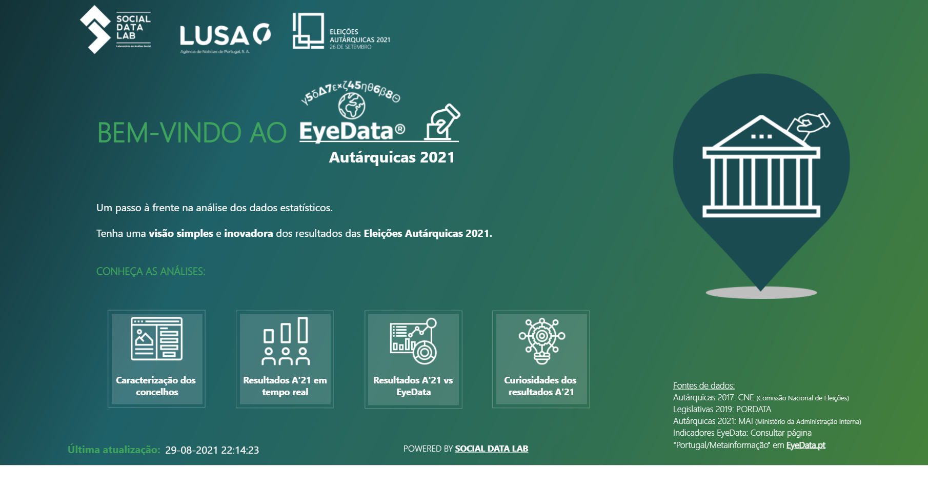 Lusa e Social Data Lab com portal dedicado às Autárquicas